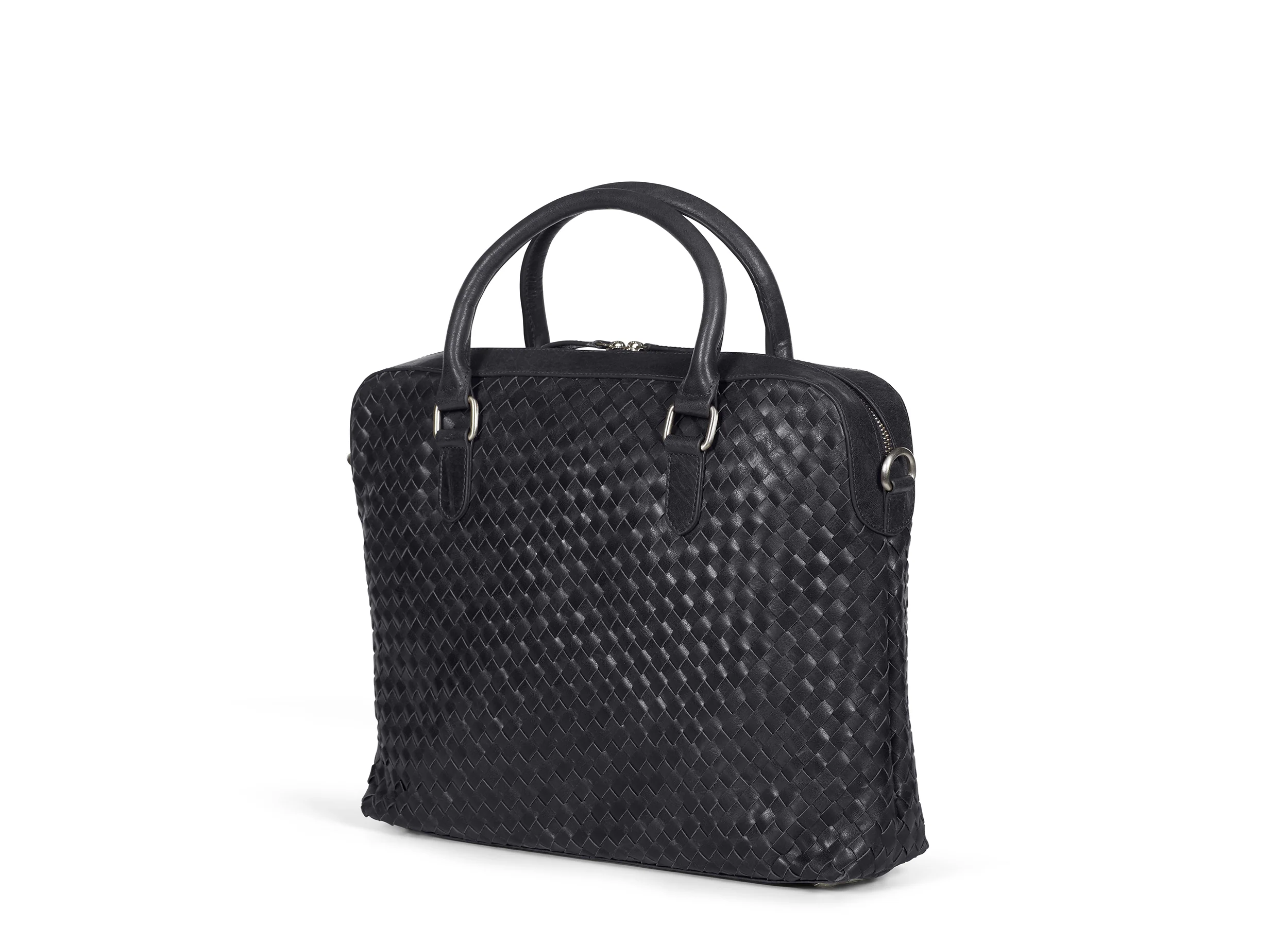 Braided Laptop Bag John Black - Image 3