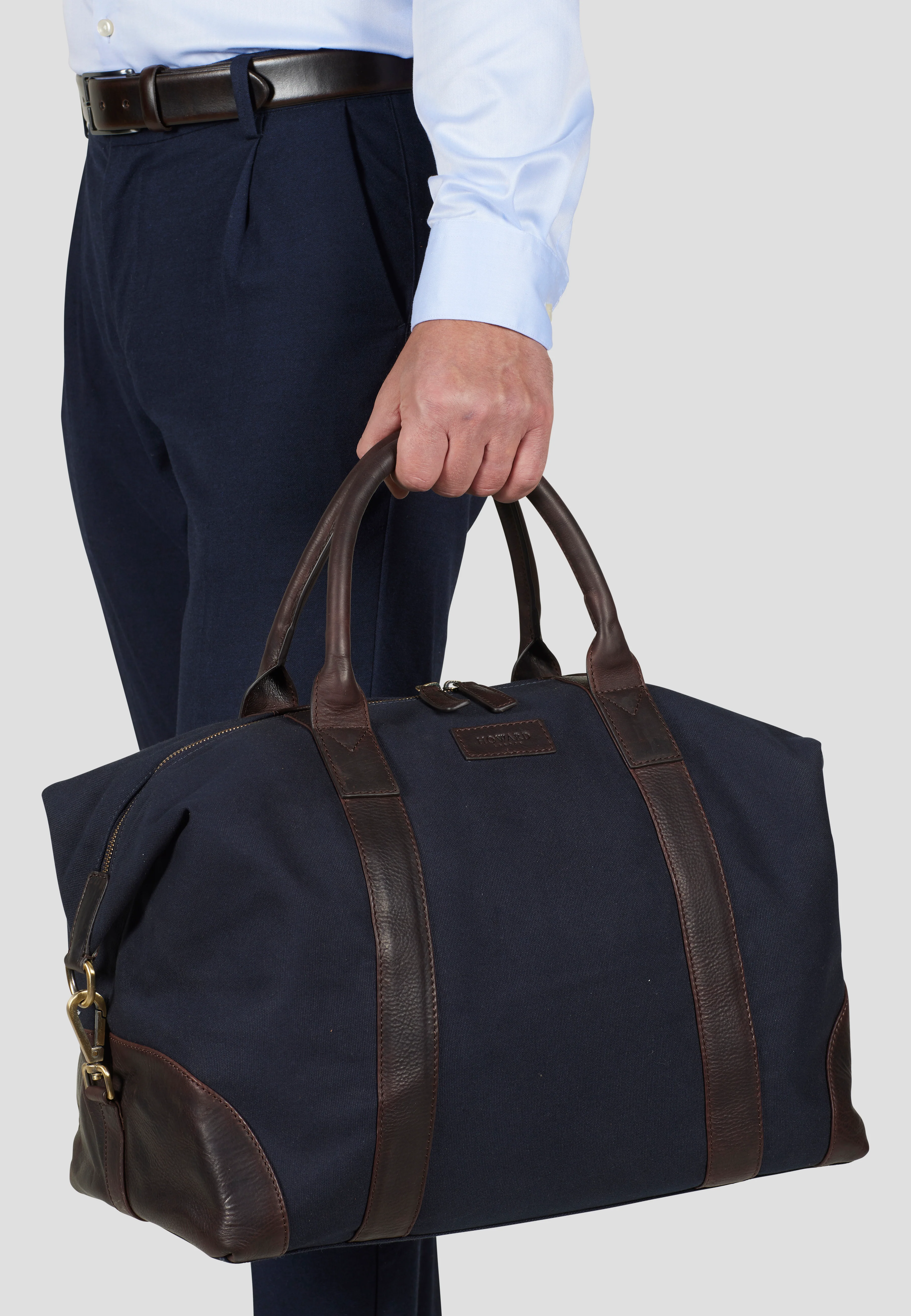 Weekend Bag Steven Canvas Navy - Image 5
